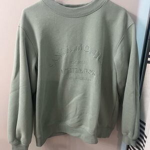White Fox Boutique Sage Green Sweatshirt